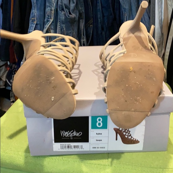 Mossimo Strappy Taupe Heel - Picture 3 of 3